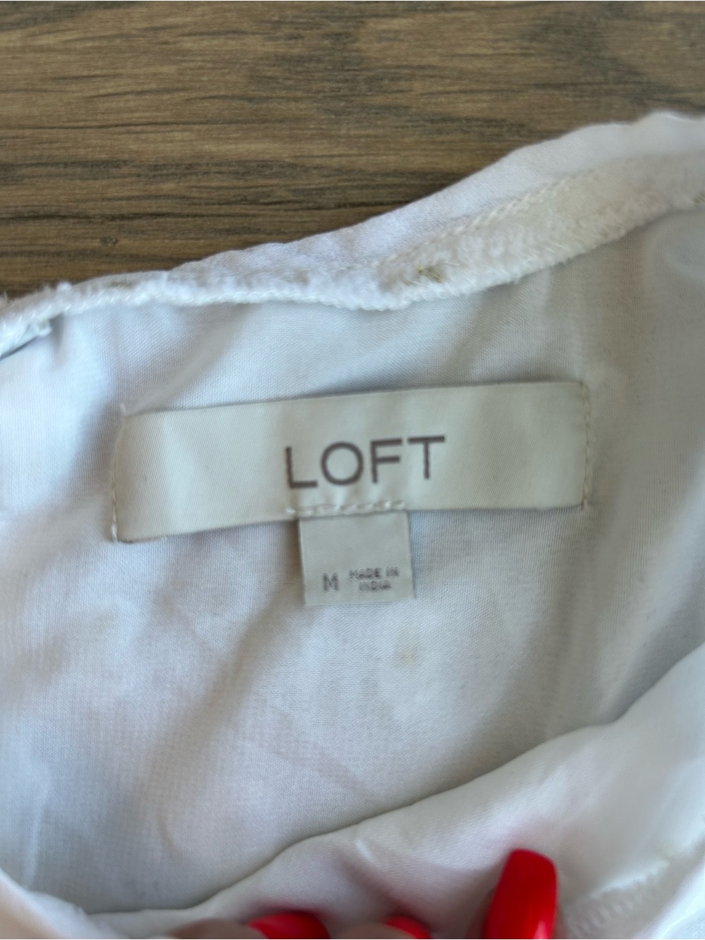LOFT White Eyelet Sleeveless Top - Picture 3 of 7